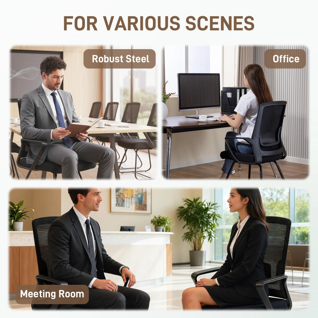 Sedia da Ufficio Ergonomica con Braccioli ¨C Minimal ¨C Nero