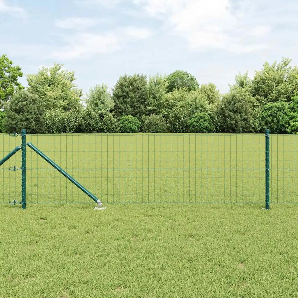 Recinzione con Posto Verde 0,6 x 25 m Acciaio e PVC