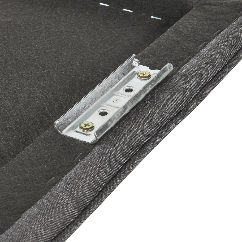 Testiera Letto Tokke Testata Imbottita da Parete 140x52 cm Grigio [en.casa]