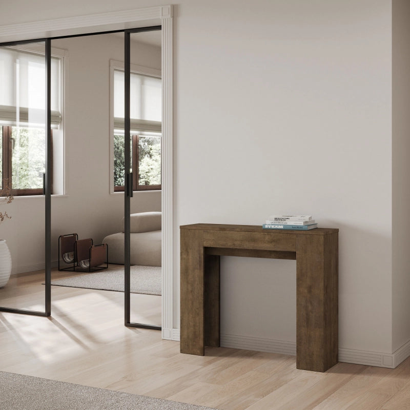 Consolle allungabile 90x25/181 cm Slick - Noce
