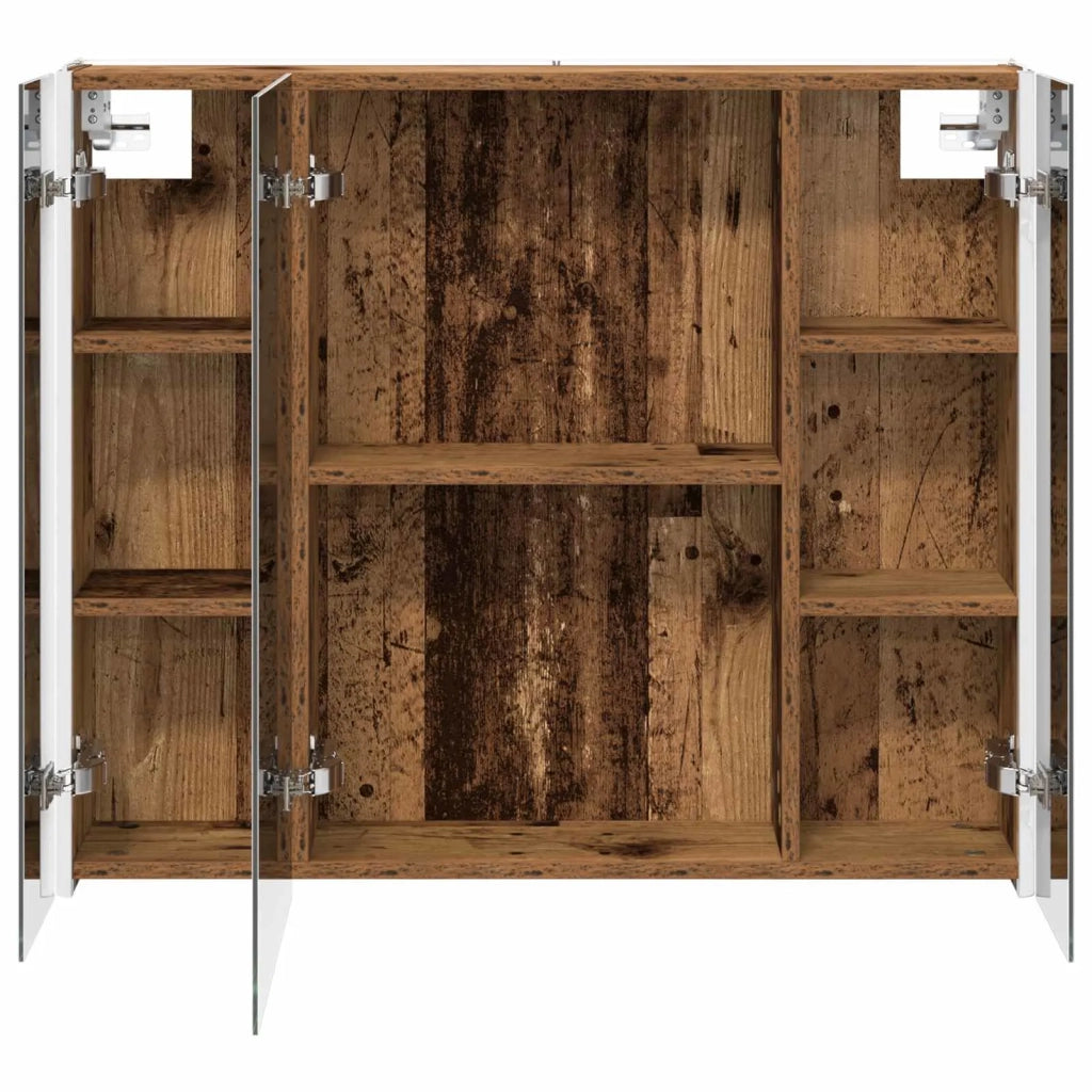 Mobiletto per specchio da bagno Legno vecchio 889269