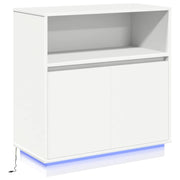 Credenza | Madia LED Bianco 71 x 34,5 x 75 cm Legno multistrato