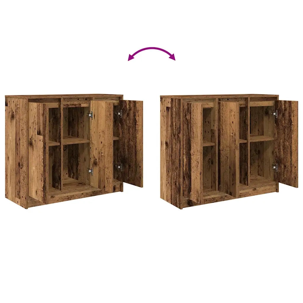Credenza | Madia | Buffet da pranzo | Armadio da pranzo Legno Antico 85x34x76 cm in Legno Multistrato