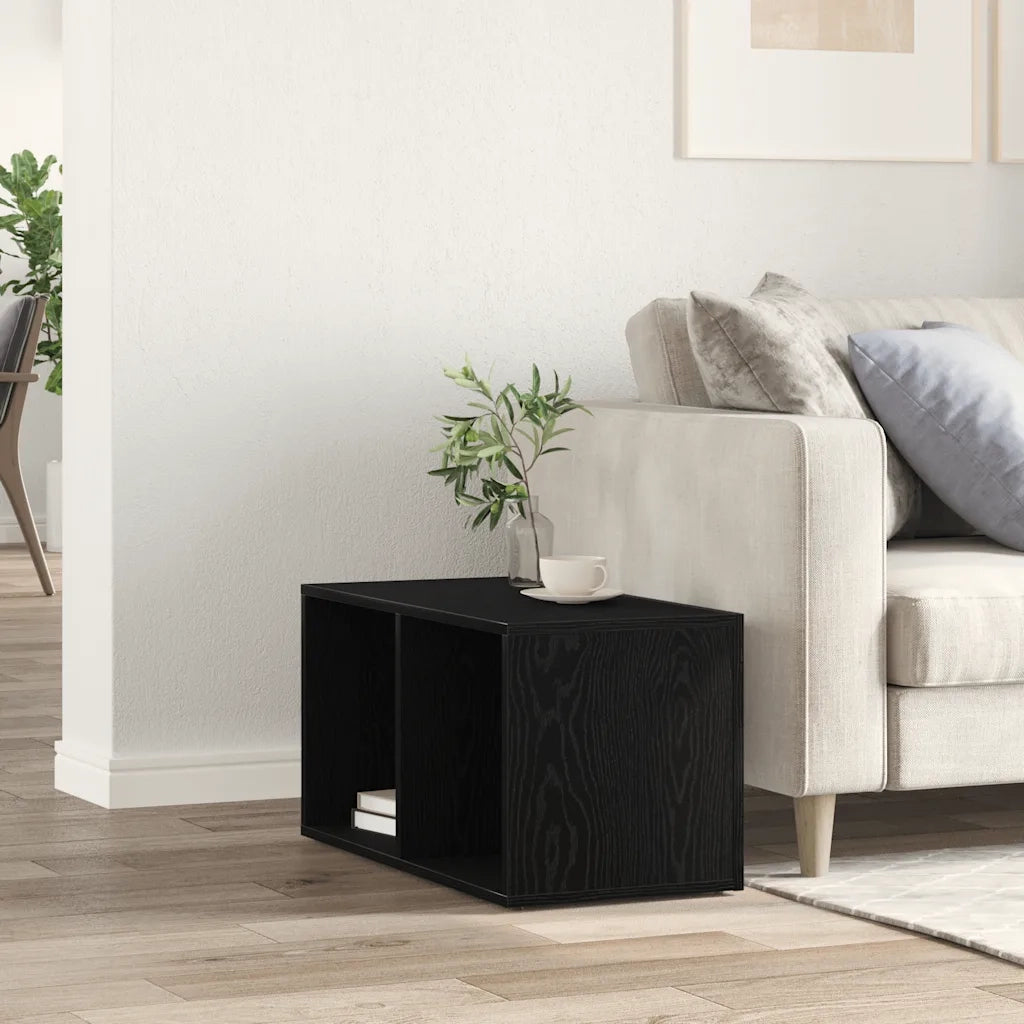 Scatola per Contenitori LP in Rovere Nero 71x34x36cm Truciolato 862401