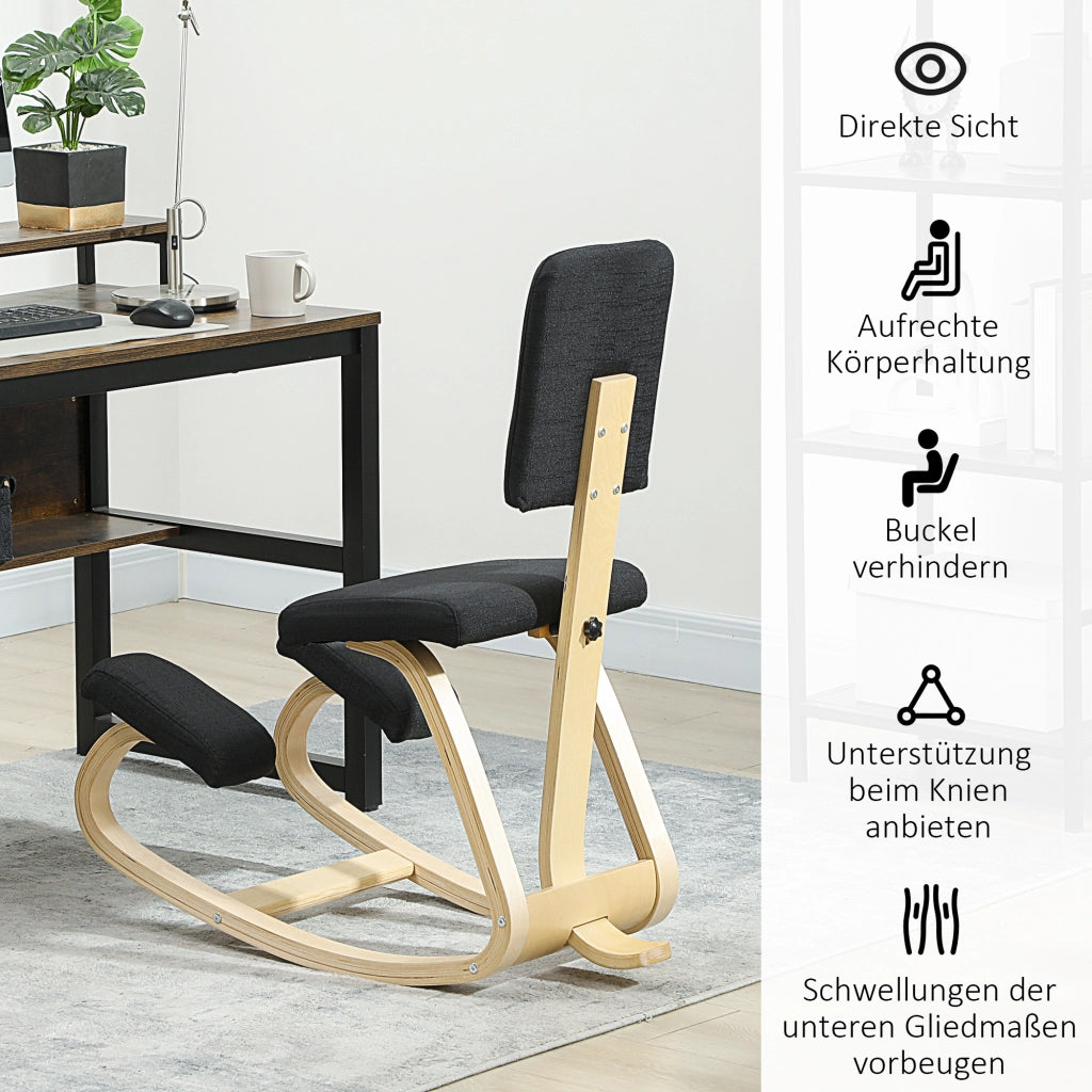 Sedia ergonomica da ginocchio ¨C Minimal ¨C nero