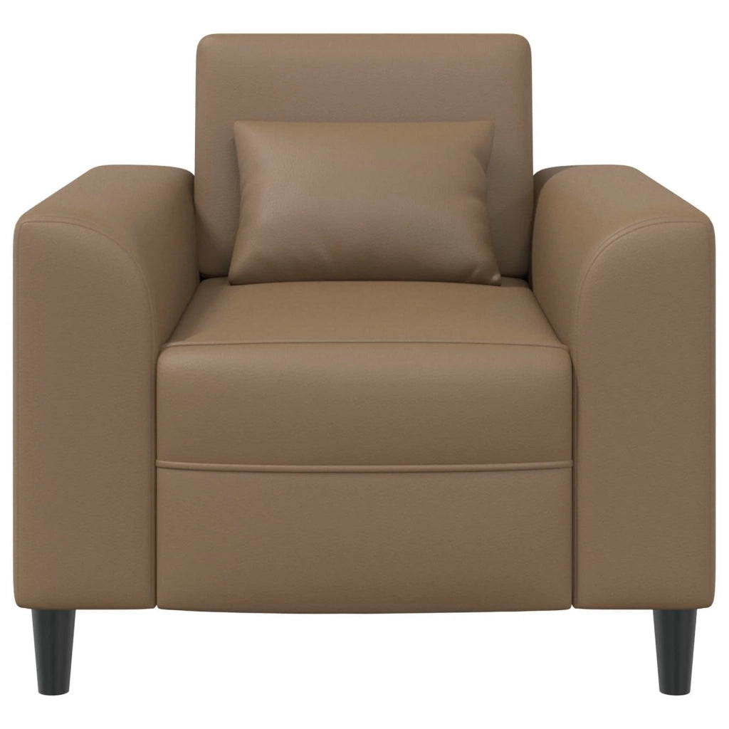 Poltrona-Divano Sedia Cappuccino Similpelle