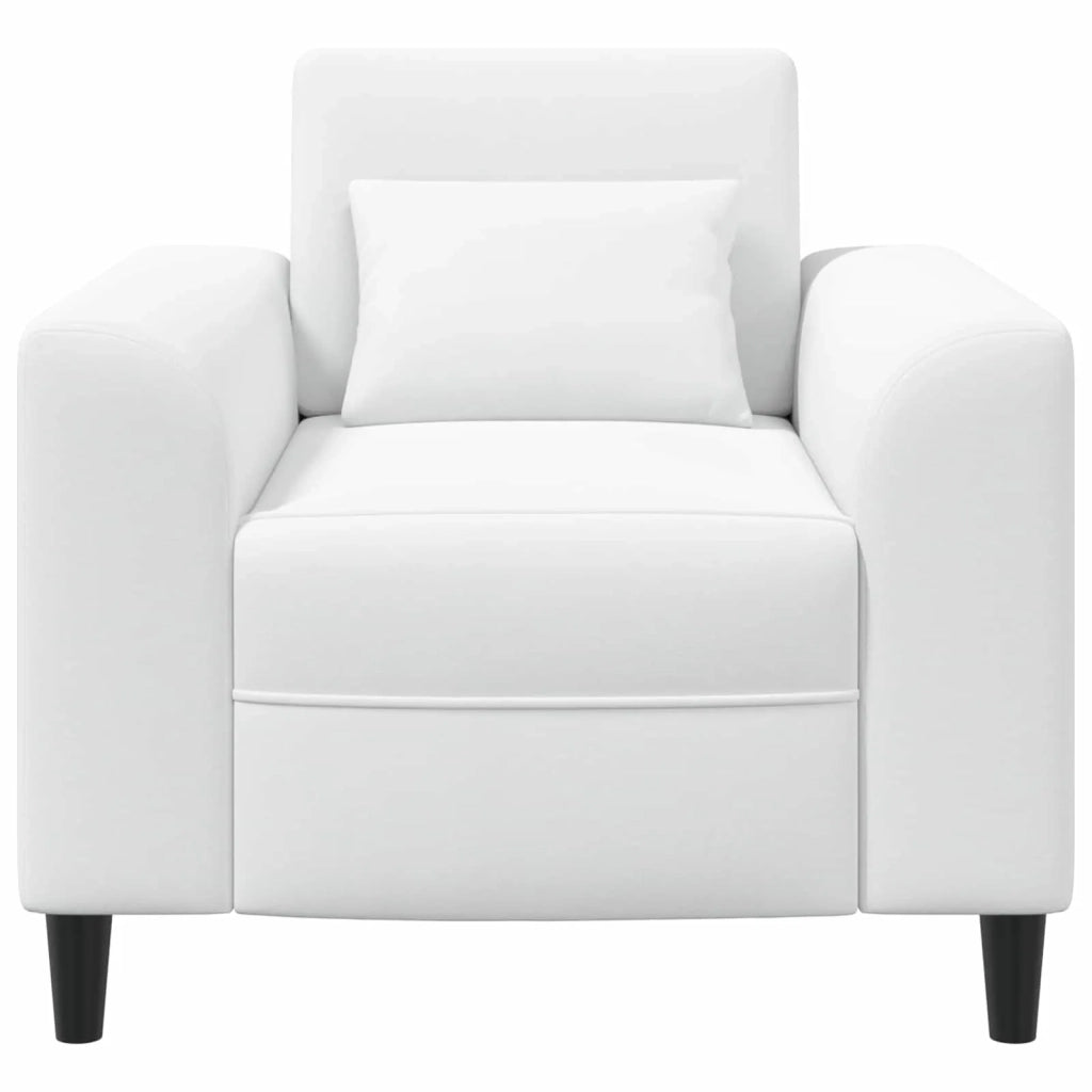 Divano Sedia-Poltrona Bianco Tessuto 396288