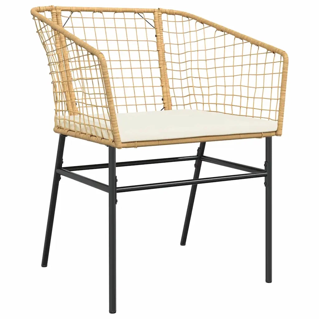 Set da Pranzo per Giardino 5 pz Marrone polyrattan 3380913