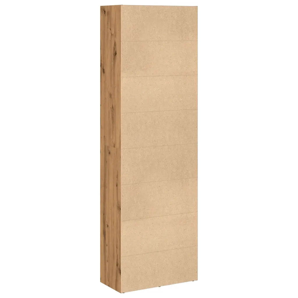 Libreria-Scaffale per Libri-Mobile di Stoccaggio Rovere Artigianale 60x30x189 cm in Legno Multistrato