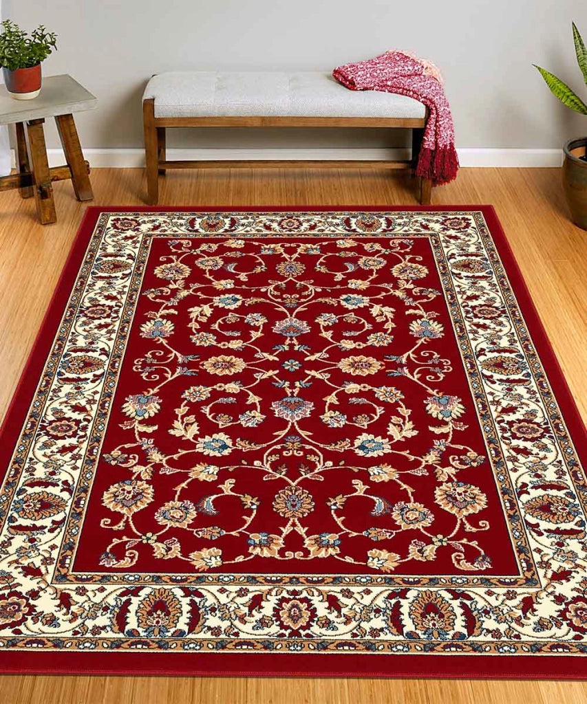 Tappeto passatoia ROYAL SHIRAZ 2079 ROSSO cm.70x240 arredo casa disegno moderno geometrico arredo casa