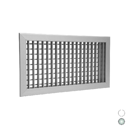 BOCCHETTA DI MANDATA AD ALETTE ORIENTABILI- All. anodizzato mm  500 x 150- BROF- pezzi 1