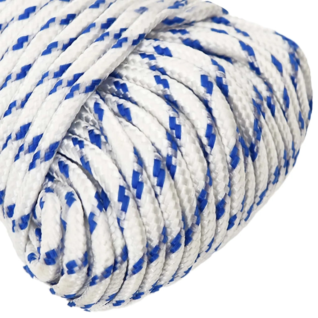 Corda multiuso 5 mm 25 m Bianco e Blu PP 150 kg Carico massimo 3473153
