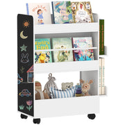 Libreria per Bambini con Lavagna e Ruote ¨C Minimal ¨C Bianco