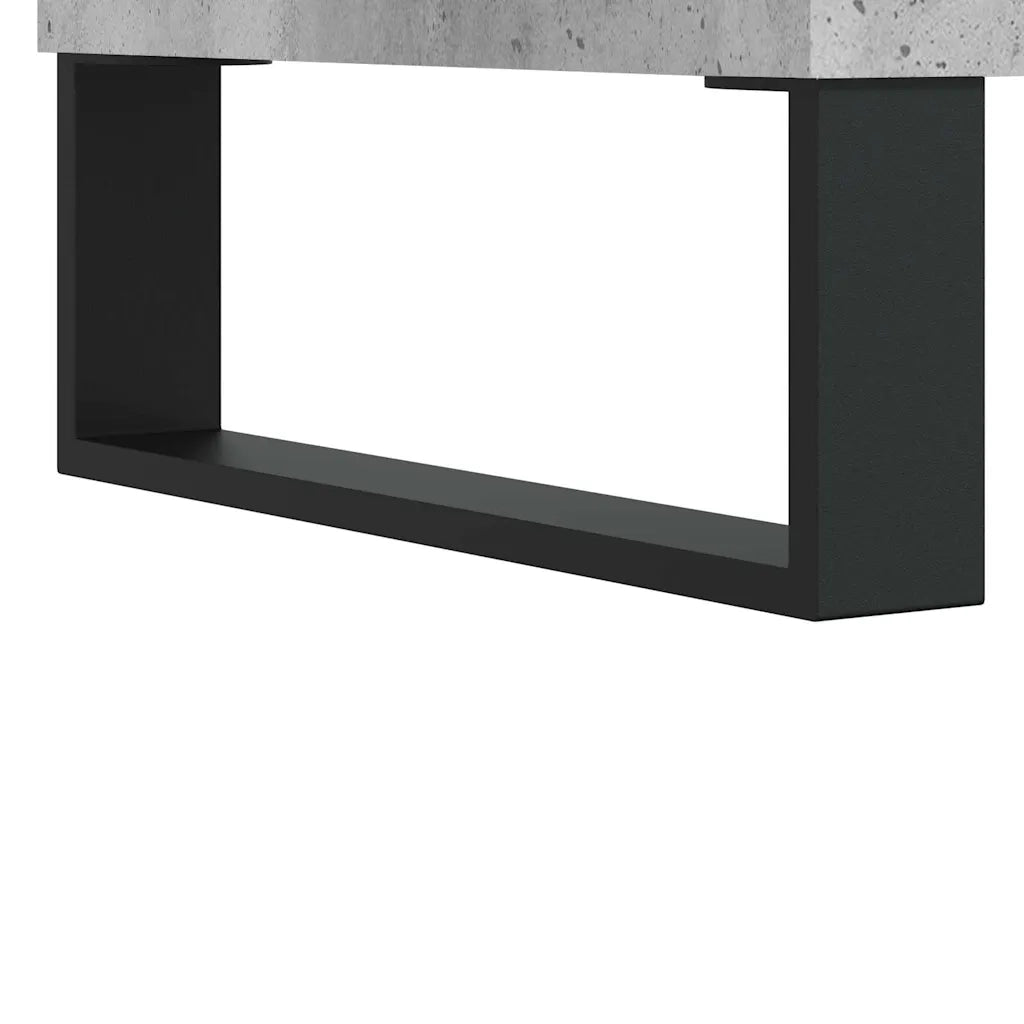 Tavolino Salotto-Tavolino da soggiorno-Tavolo Grigio Cemento 60x44,5x45 cm Legno Multistrato 993403