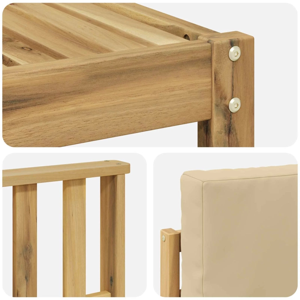 Set divani Legno di Acacia Massello 3391388