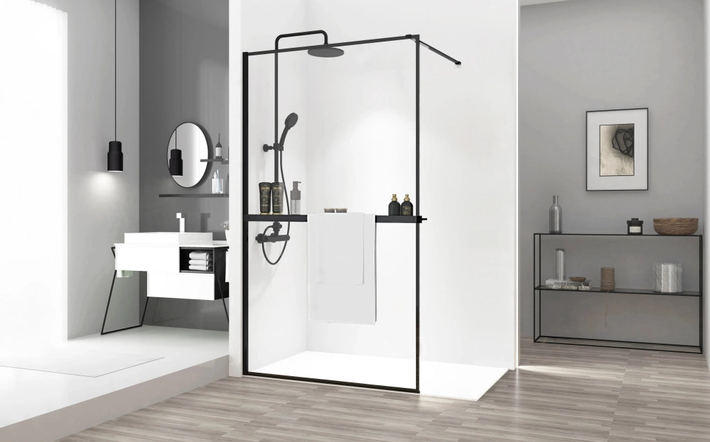Parete Doccia Rea Bler 120 Con Mensola Evo