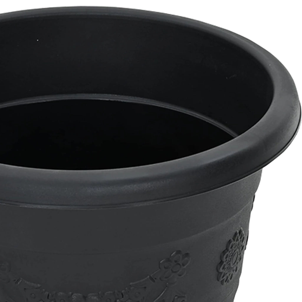 Vasi per Piante 6 pcs Nero Ø 39 x 32 cm Plastica 3403279