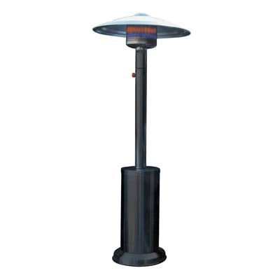 STUFA GAS GPL A FUNGO + RUOTE DOMUS  NERO KW 5/12
