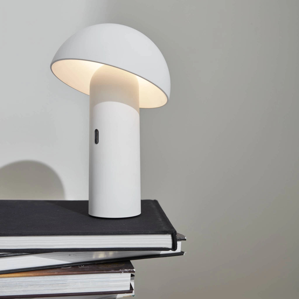 Lampada da tavolo a batteria nomadic con testa orientabile, 28cm,