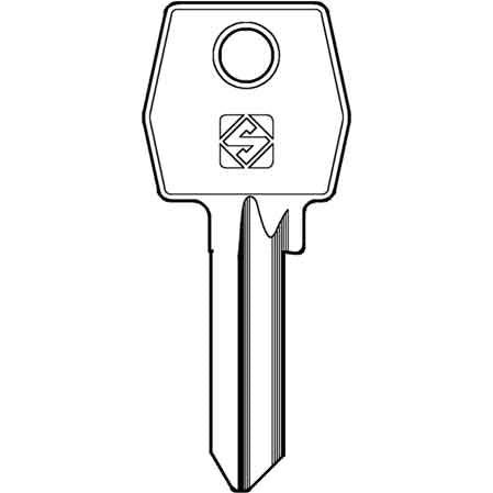 CHIAVE OTTONE PER CILINDRO CIS4R - CAS-CISMA - 10 pezzi- SILCA