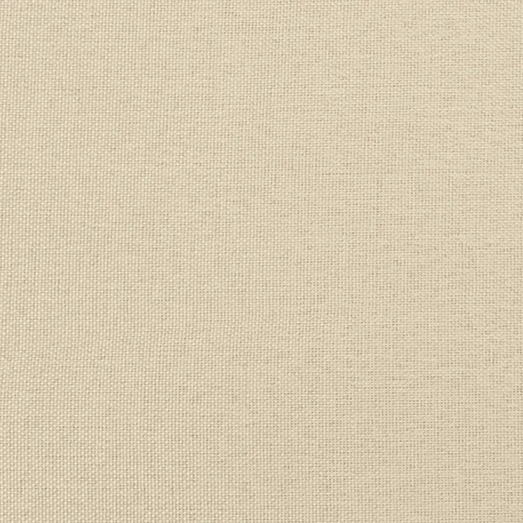 Poltrona | Sedia Relax con Poggiapiedi Crema 60 cm in Tessuto