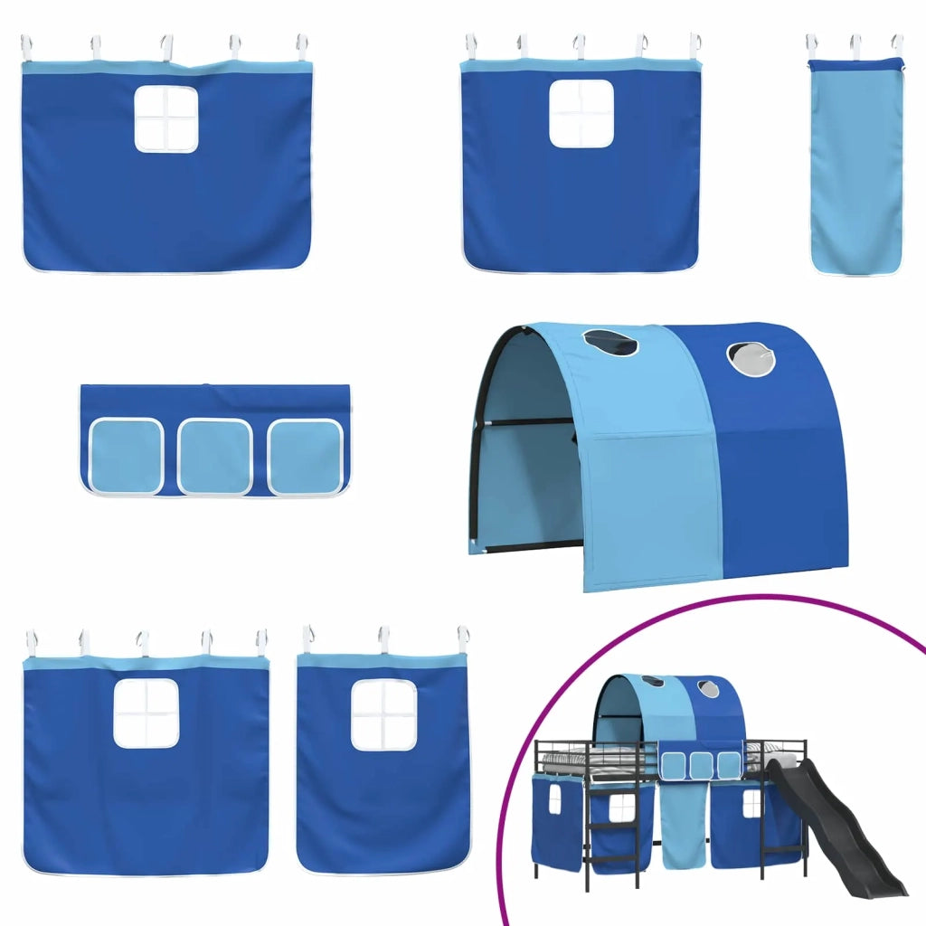 Struttura del letto loft per bambini Nero e Blu 107 x 200 cm 42020842