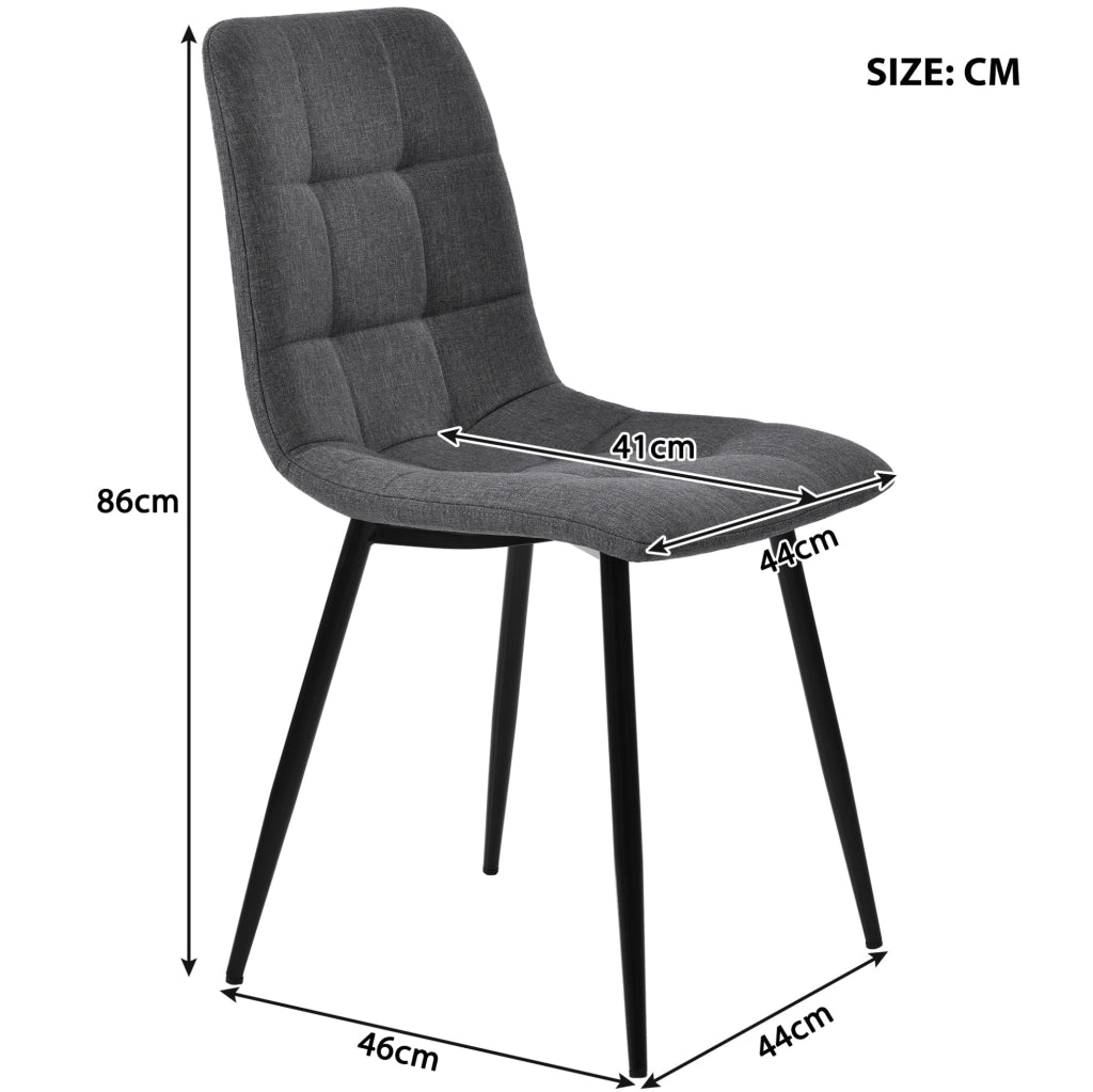 Set da pranzo 5 pezzi con tavolo 140x80 cm e 4 sedie