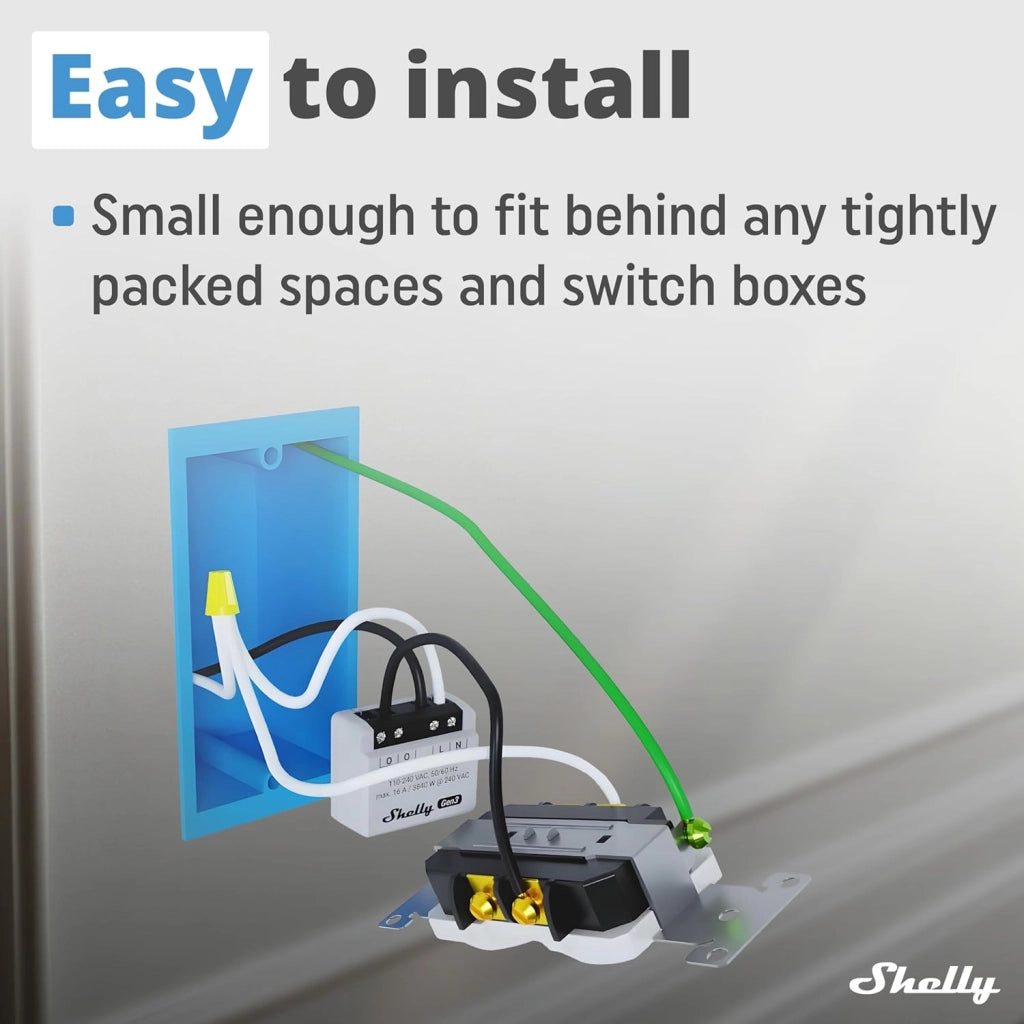 Shelly Plus PM Mini Gen 3 Relè smart mini