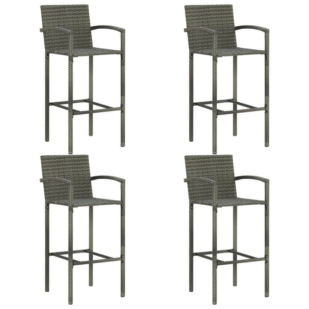 Set Bar da Giardino 5 pz Grigio 3064871