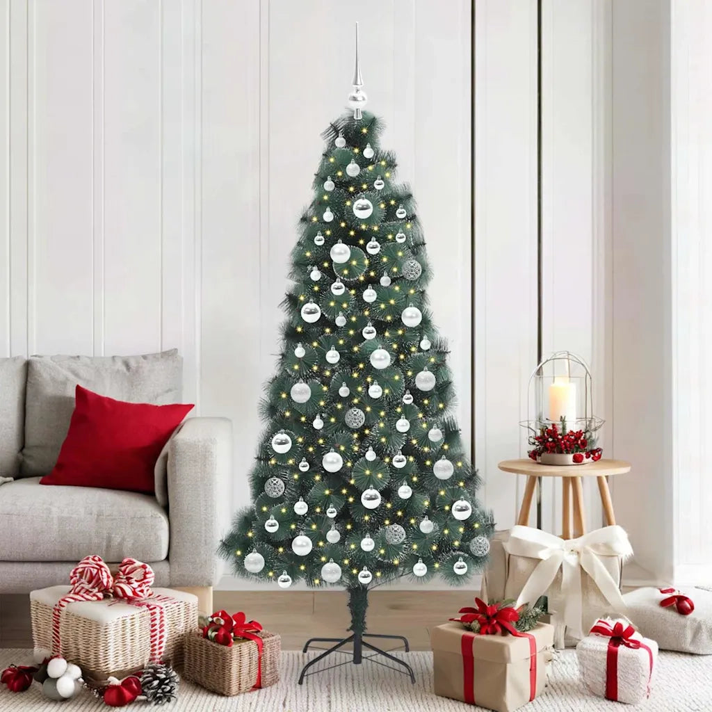 Albero di Natale artificiale preilluminato con set di palline 3396171