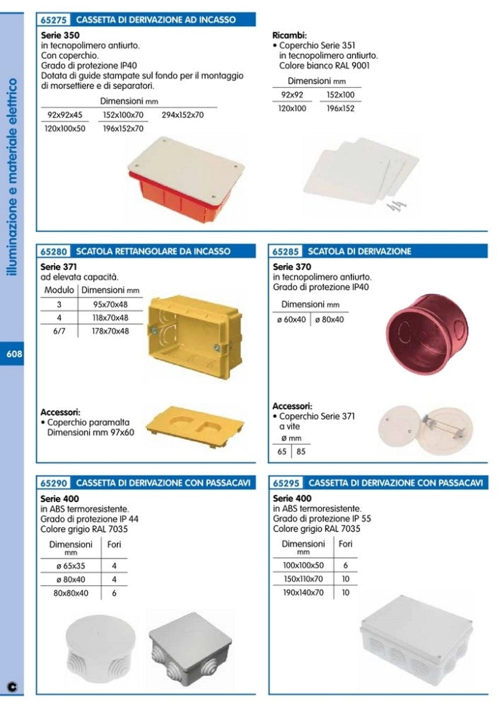 10pz scatola 3 posti elevata capacita' cod:ferx.45020