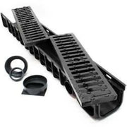 Canaletta Pp Nera 13X100 H.15 Con Griglia Ghisa (2Pz) C250 B08Xb