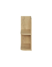Mobile da arredo NATURA– Angolo arrotondato aperto– Colore rovere chiaro – L20 x H50 cm - Da appendere