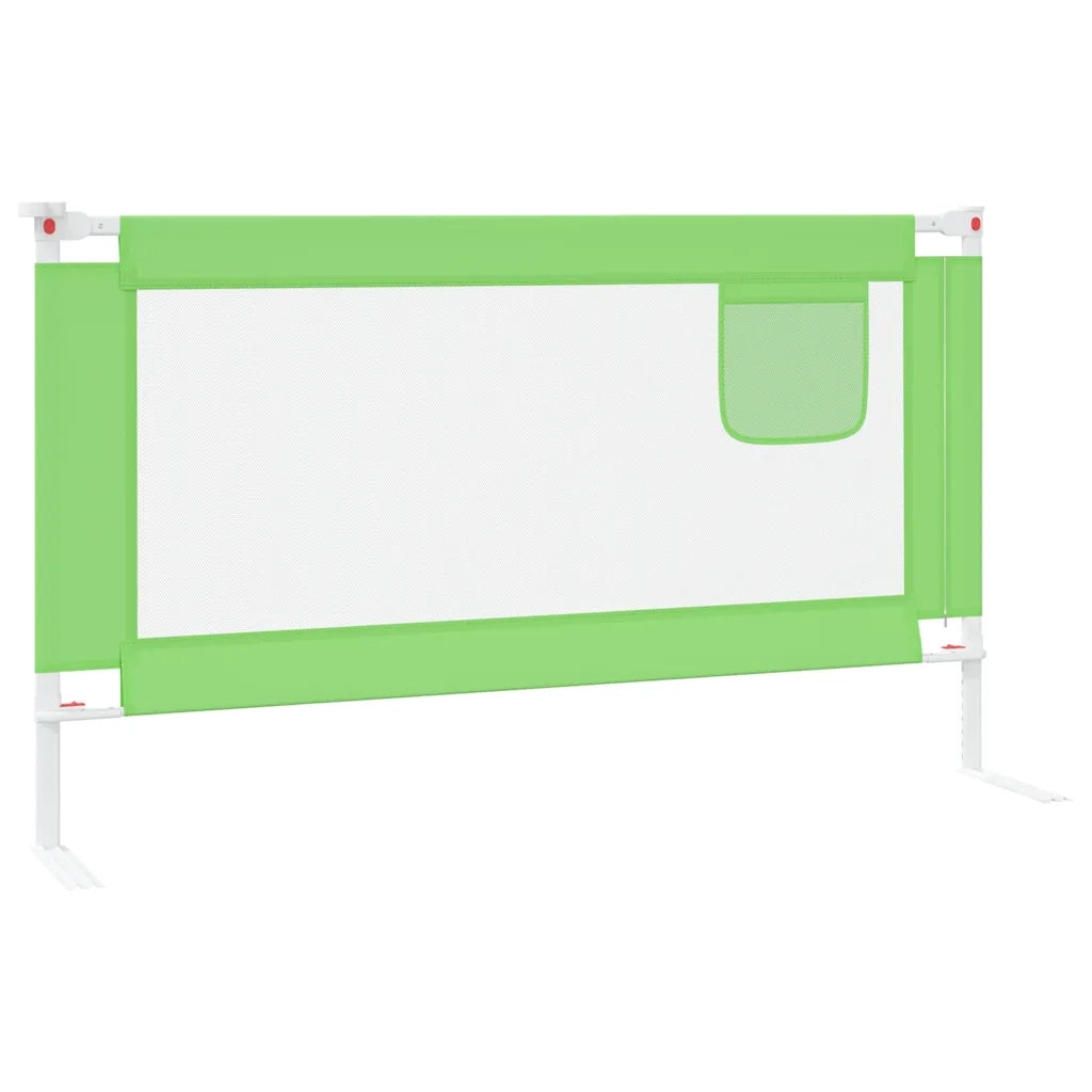 Sponda Letto di Sicurezza per Bambini Verde 140x25cm in Tessuto CFW4262837