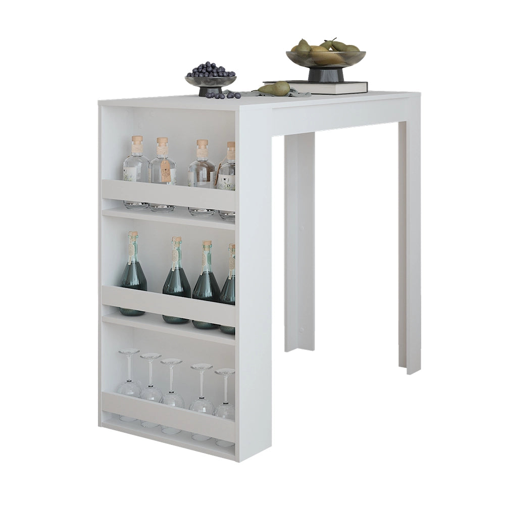 Vicco Tavolo da bar Bianco 57 x 117 cm
