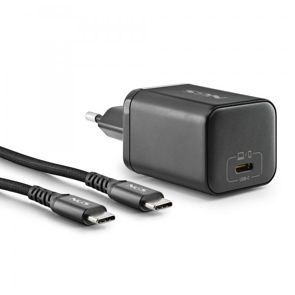 NGS BUD 65W-AC: Pack caricatore da parete USB-C con tecnologia GaN da 65W + cavo USB-C da 1,5 m + 4