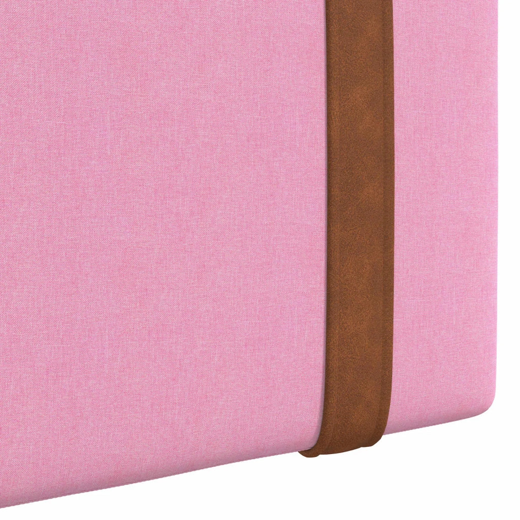 Testata appesa Tinta unita Rosa 190 x 55 x 5 cm PU Antico 42031523
