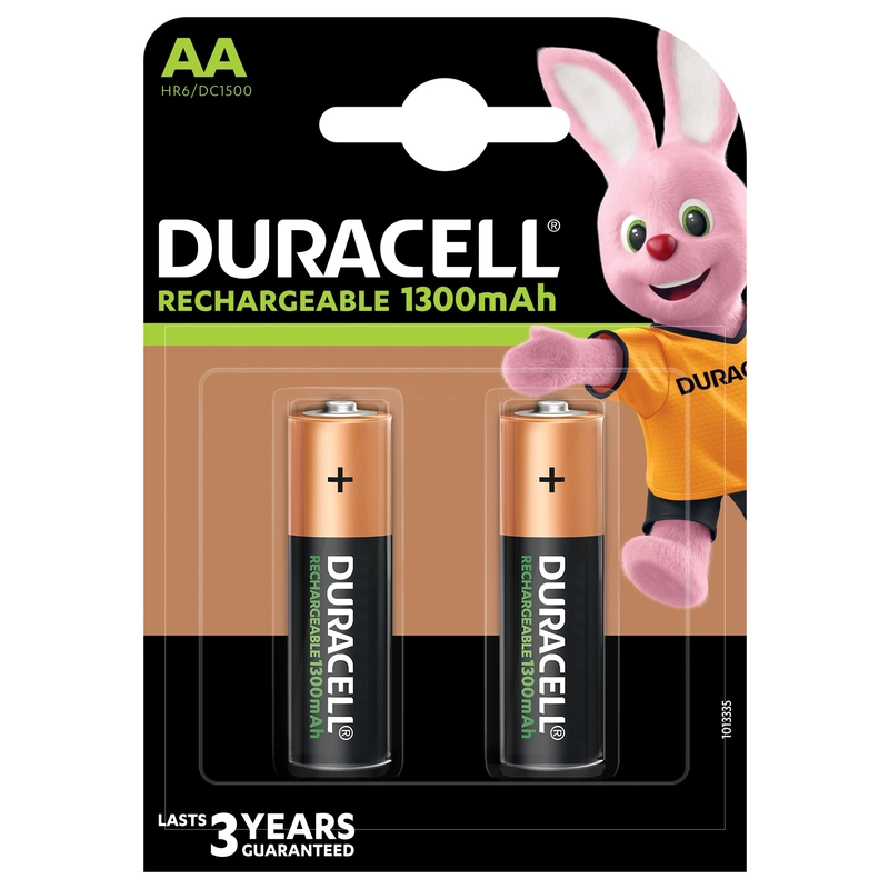 PILE RICARIBILI 'DURALOCK' STILO 2400 mAh - Blister 2 Pezzi - DURACELL