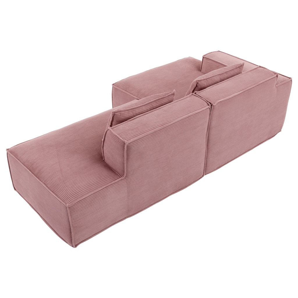 Divano 2 Posti con Cuscini ¨C MINIMAL ¨C Tessuto, 235 cm