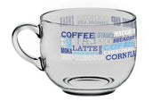 Set 6 Tazze Tazzoni Latte Colazione Breakfast Writings 700 cc Cerve