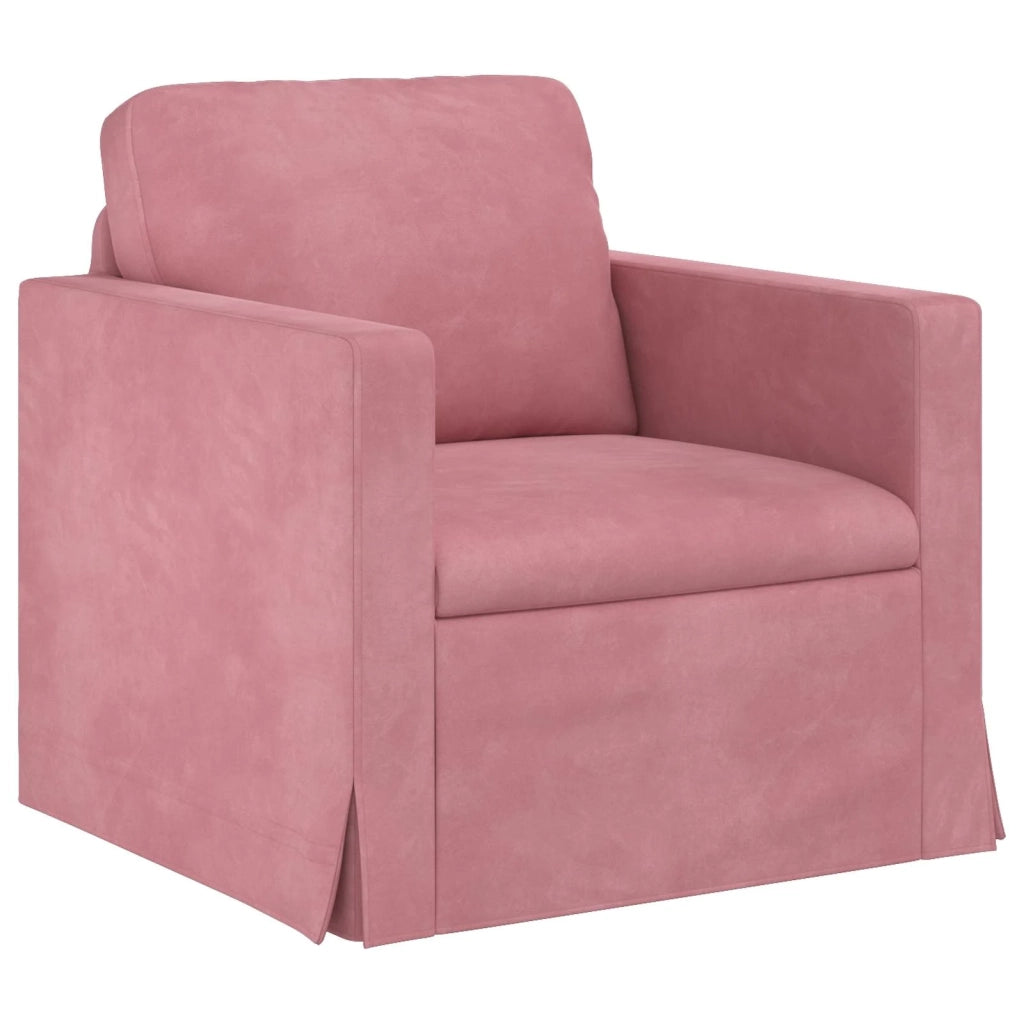 Set di divani 2 pcs Rosa 138 x 78 x 80 cm Velluto 3407511