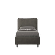 Letto Singolo 90x210 cm con Rete e Contenitore Antea Grigio