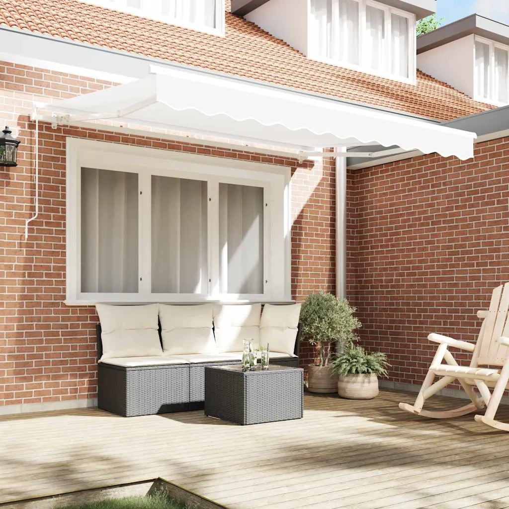 Telo di ricambio per tenda da sole-Telo da sostituire per tenda da sole Bianco 3,5 x 2,5 m