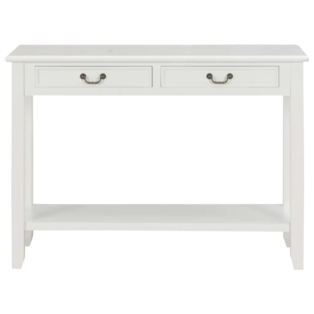 Tavolo Consolle | Tavolo d'Ingresso Bianco 110x35x80 cm in Legno