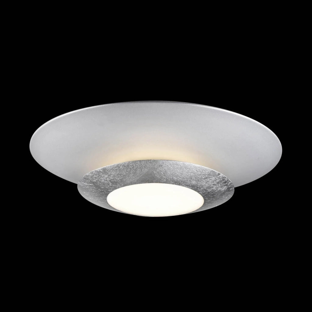 LÚZETE - SOFFITTO LUNA NUOVA LED D'ARGENTO DA 22,5W
