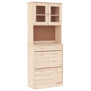 Credenza | Madia | Buffet da pranzo | Armadio da pranzo ALTA 77x35x188 cm in Legno Massello di Pino