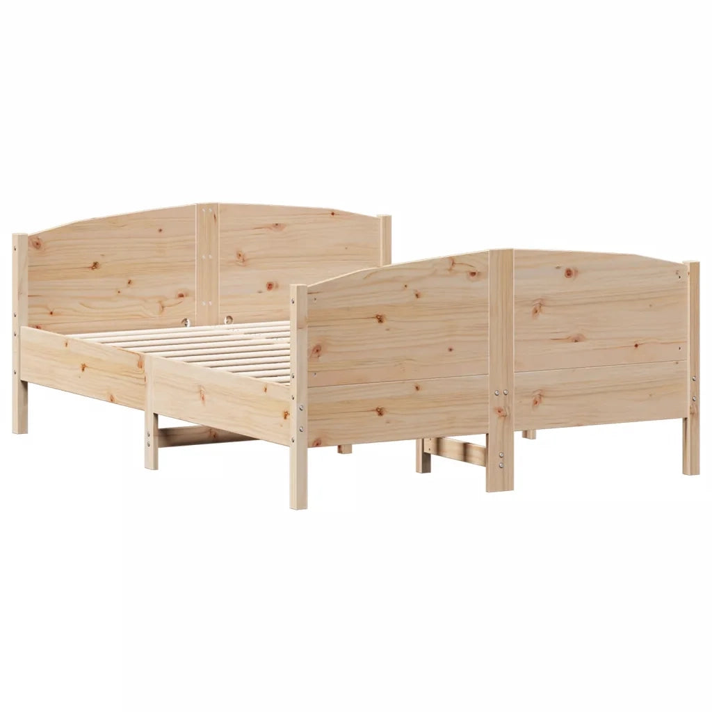 Letto senza Materasso 120x190 cm in Legno Massello di Pino 3216185
