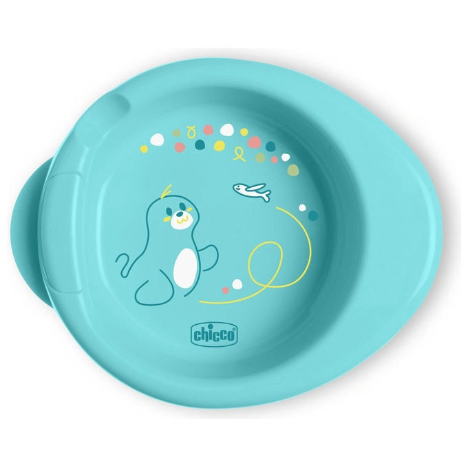 Chicco Piatto Termico Warmy 6m+ Azzurro con Base Antiscivolo