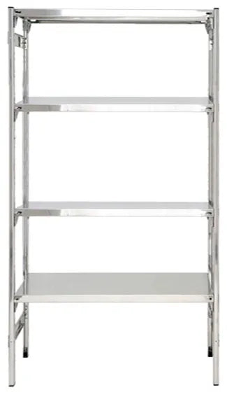 Scaffalatura lineare in acciaio inox per ristoranti e cucine cm. 80x40x180h