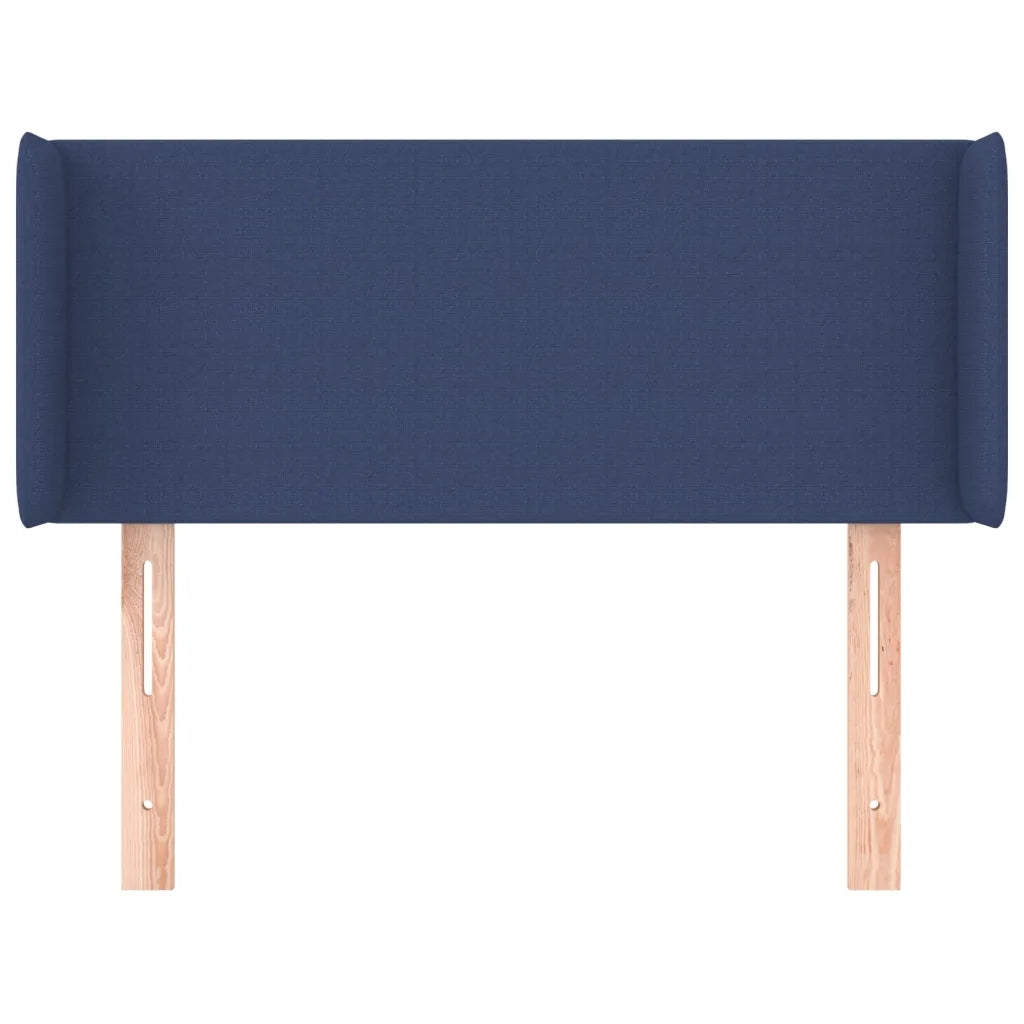 Testiera | Testata ad Orecchio Blu 83x16x78/88cm in Tessuto